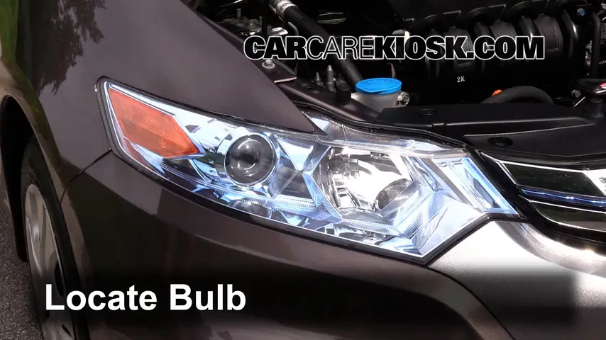 2013 Honda Insight LX 1.3L 4 Cyl. Éclairage Feux de croisement (remplacer l'ampoule)